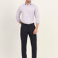 Navy Blue Printed Neo Fit Casual Trouser | Greenfibre