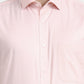 Peach Solid Regular Fit Formal Shirt | Greenfibre