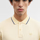 Pista Yellow Jacquard Slim Fit Polo T-Shirt | Greenfibre