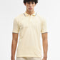 Pista Yellow Jacquard Slim Fit Polo T-Shirt | Greenfibre