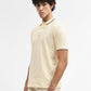 Pista Yellow Jacquard Slim Fit Polo T-Shirt | Greenfibre