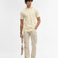 Pista Yellow Jacquard Slim Fit Polo T-Shirt | Greenfibre