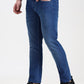 Dark Indigo Blue Washed Narrow Fit Jeans | Greenfibre