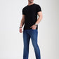 Dark Indigo Blue Washed Narrow Fit Jeans | Greenfibre