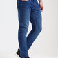Dark Indigo Blue Washed Narrow Fit Jeans | Greenfibre