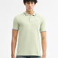 Pista Green Jacquard Slim Fit Polo T-Shirt | Greenfibre
