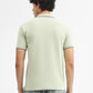 Pista Green Jacquard Slim Fit Polo T-Shirt | Greenfibre
