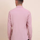 Onion Pink Solid Slim Fit Semi Casual Shirt | Greenfibre