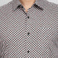 Black Printed Slim Fit Formal Shirt | JadeBlue Youth
