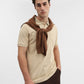 Beige Solid Regular Fit Polo T-Shirt | Greenfibre