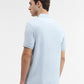 Sky Blue Solid Regular Fit Polo T-Shirt | Greenfibre