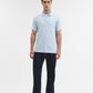 Sky Blue Solid Regular Fit Polo T-Shirt | Greenfibre
