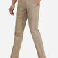 Beige Solid Neo Fit Casual Trouser | Greenfibre