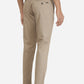 Beige Solid Neo Fit Casual Trouser | Greenfibre