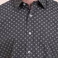 Dark Grey Printed Smart Fit Semi Casual Shirt | Greenfibre