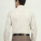 Cream Checked Regular Fit Formal Shirt | Greenfire