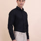Grey Solid Slim Fit Formal Shirt | Greenfibre