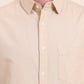 Beige Solid Slim Fit Casual Shirt | Greenfibre