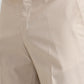 Fawn Checked Slim Fit Formal Trouser | Greenfibre