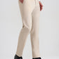 Fawn Checked Slim Fit Formal Trouser | Greenfibre