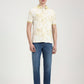 Lime Green Printed Slim Fit Polo T-Shirt | Greenfibre