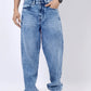 Cloudy Blue Washed Relax Fit Baggy Denim | JadeBlue