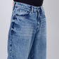 Cloudy Blue Washed Relax Fit Baggy Denim | JadeBlue