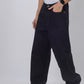 Raw Black Washed Relax Fit Baggy Denim | JadeBlue