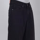 Raw Black Washed Relax Fit Baggy Denim | JadeBlue