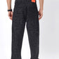 Jet Black Washed Relax Fit Baggy Denim | JadeBlue