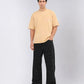 Jet Black Washed Relax Fit Baggy Denim | JadeBlue
