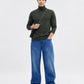 Mid Blue Washed Relax Fit Baggy Denim | JadeBlue