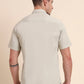 Off-White Solid Smart Fit Semi Casual Shirt | Greenfibre