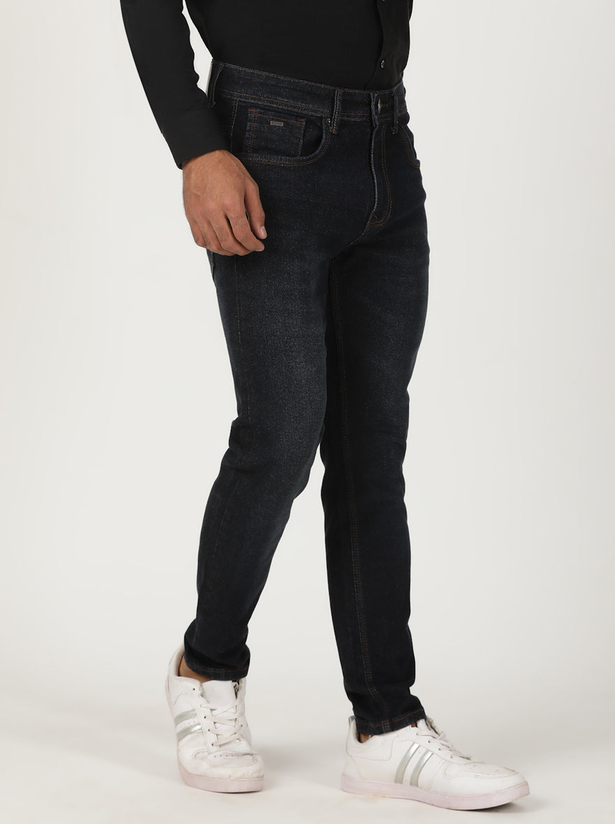 Tinted Ink Blue Washed Urban Fit Jeans | Greenfibre