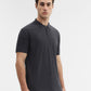 Charcoal Solid Slim Fit Polo T-Shirt | Greenfibre