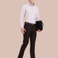 White & Pink Checked Regular Fit Formal Shirt | Greenfibre