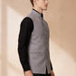 Grey Solid Waistcoat | Greenfibre