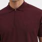 Maroon Solid Slim Fit Polo T-Shirt | Greenfibre
