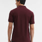 Maroon Solid Slim Fit Polo T-Shirt | Greenfibre