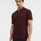 Maroon Solid Slim Fit Polo T-Shirt | Greenfibre