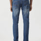 Blue Washed Slim Fit Jeans | Greenfibre