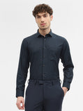 Peacock Solid Slim Fit Party Wear Shirt | Greenfibre