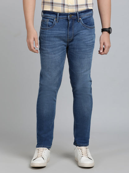 Blue Washed Slim Fit Jeans | JadeBlue