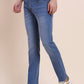 River Indigo Blue Solid Narrow Fit Jeans | Greenfibre