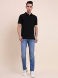 River Indigo Blue Solid Narrow Fit Jeans | Greenfibre
