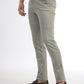 Light Green Solid Super Slim Fit Casual Trouser | Greenfibre