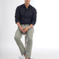 Light Green Solid Super Slim Fit Casual Trouser | Greenfibre