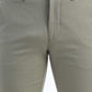 Light Green Solid Super Slim Fit Casual Trouser | Greenfibre