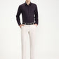 Maroon Checked Slim Fit Formal Shirt | Greenfibre