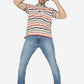 Mid Blue Solid Straight Fit Jeans | Greenfibre